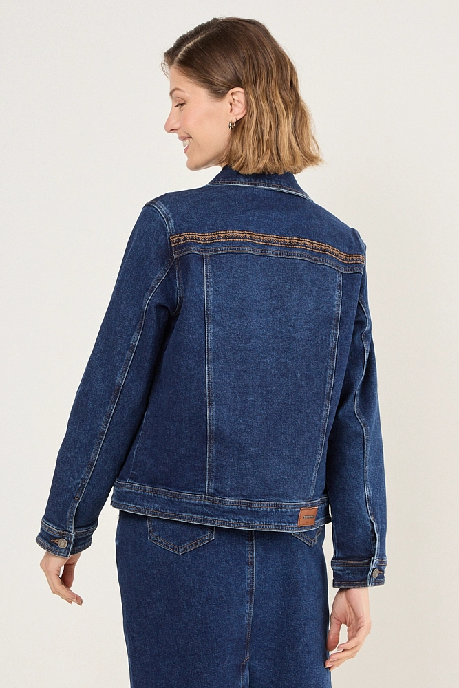 CHAQUETA AZUL MUJER MA GRIFFE - 3