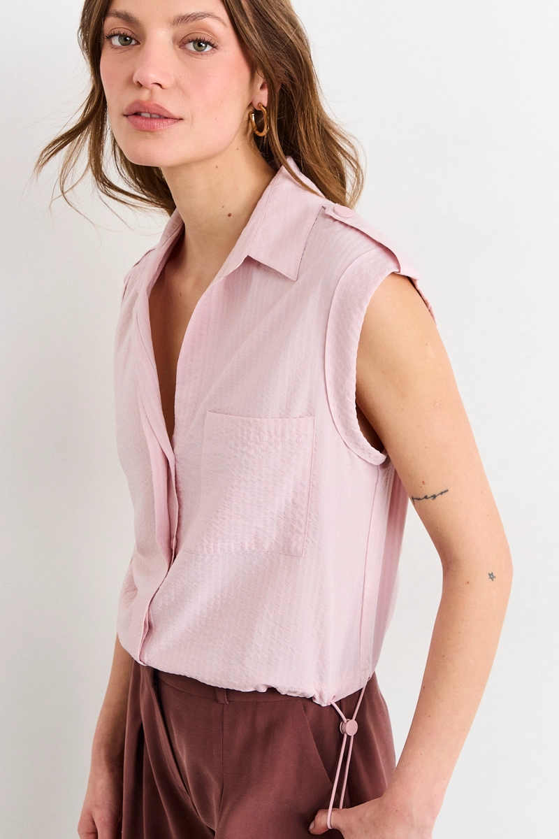 BLUSAS SIN MANGA ROSA MUJER IO - 2