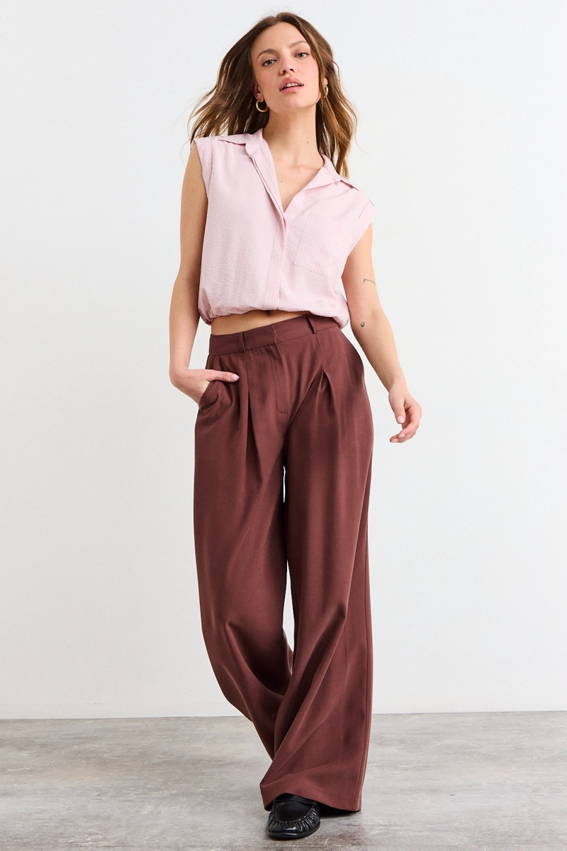 BLUSAS SIN MANGA ROSA MUJER IO - 5
