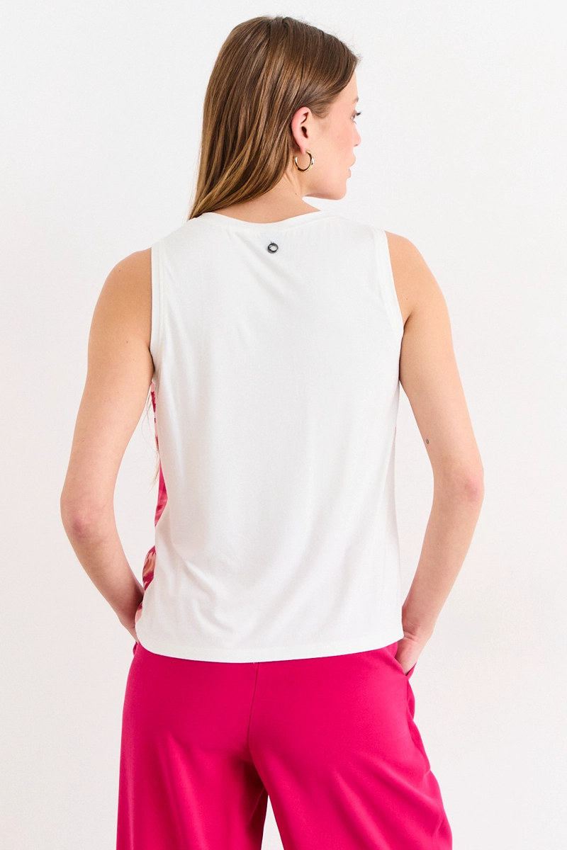 POLERA SIN MANGAS FUCSIA MUJER IO - 3
