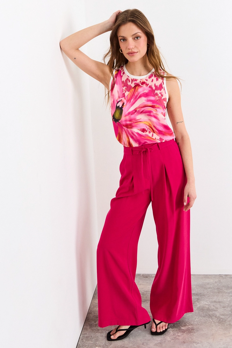 POLERA SIN MANGAS FUCSIA MUJER IO - 5
