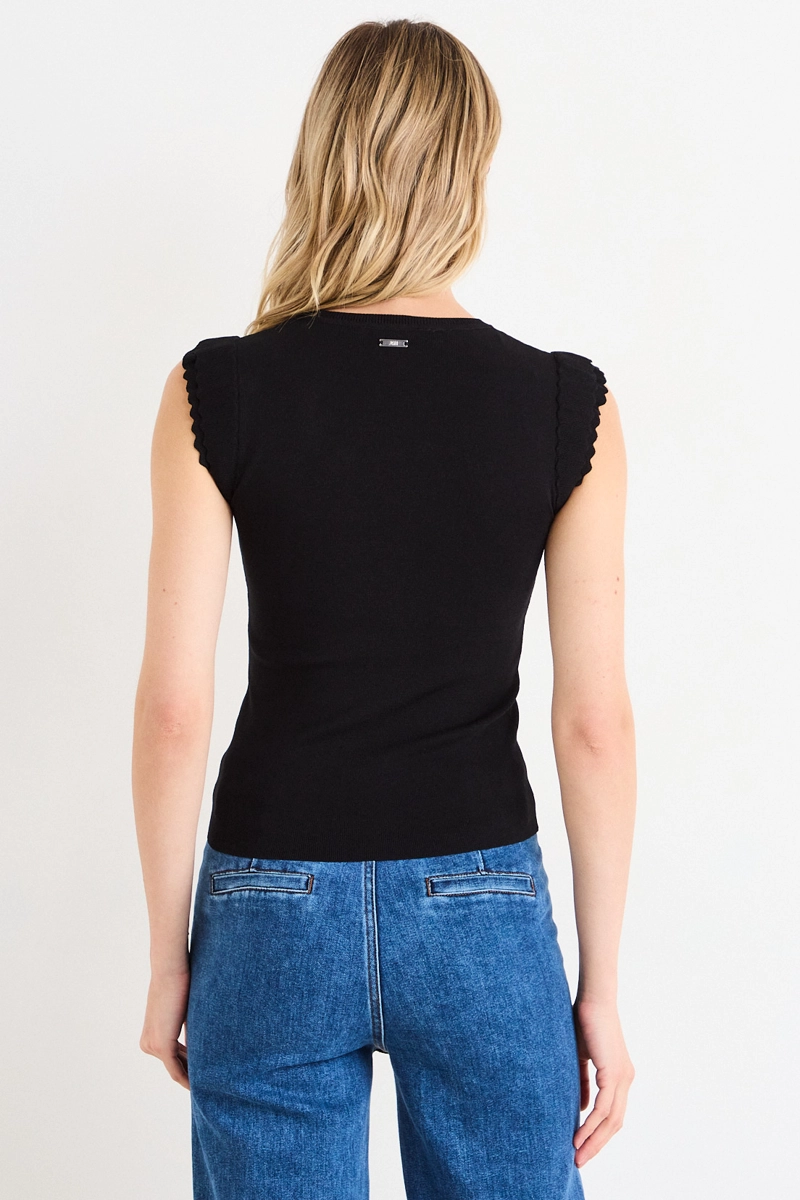 POLERA SIN MANGAS NEGRO MUJER ASH - 3