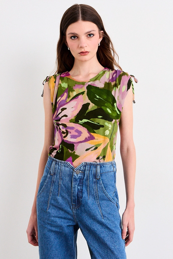 POLERA SIN MANGAS VERDE MUJER IO - 2