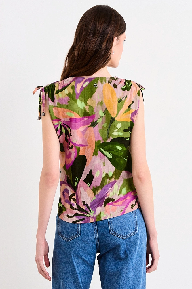 POLERA SIN MANGAS VERDE MUJER IO - 3