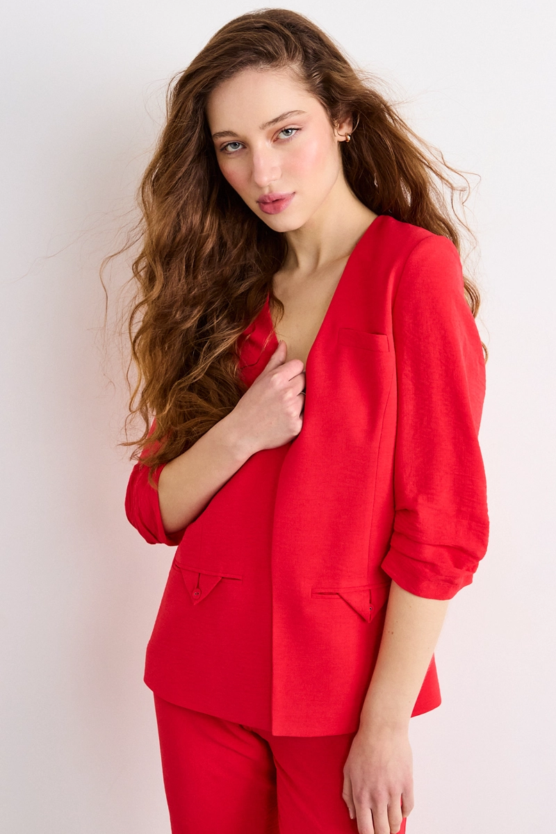 BLAZER ROJO MUJER IO - 1