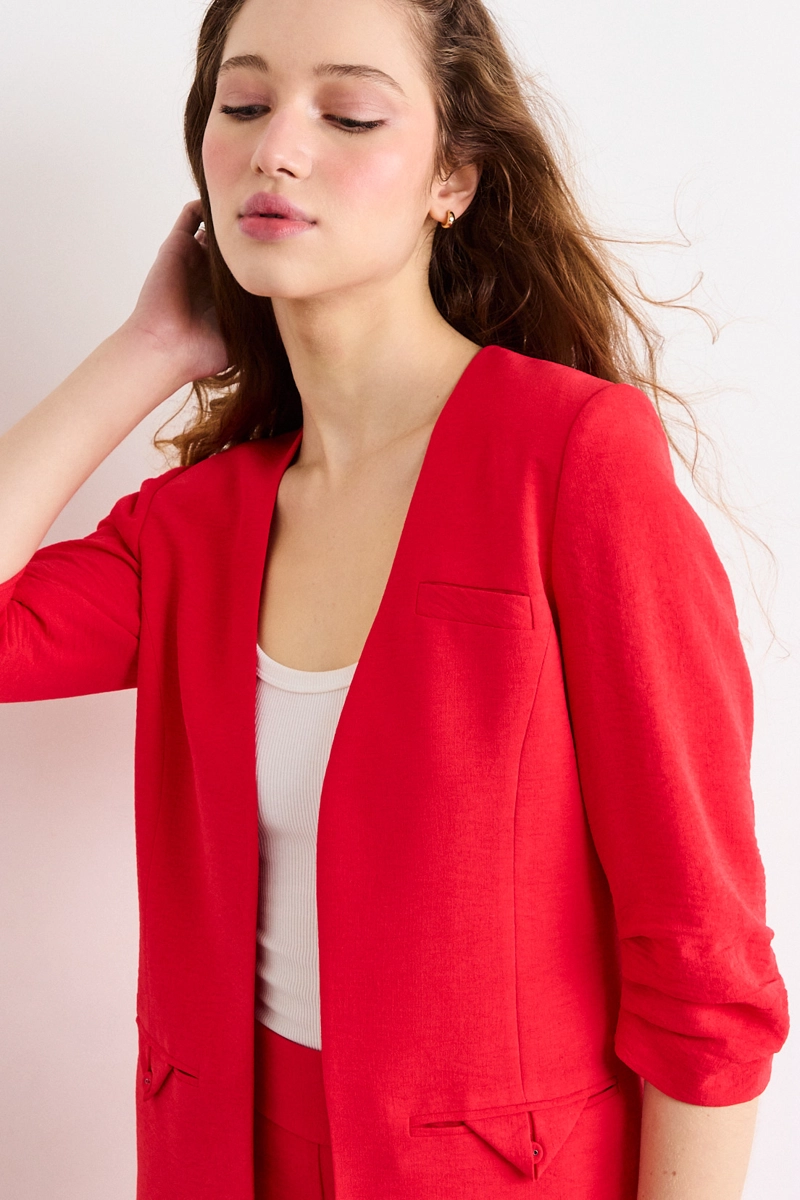 BLAZER ROJO MUJER IO - 2