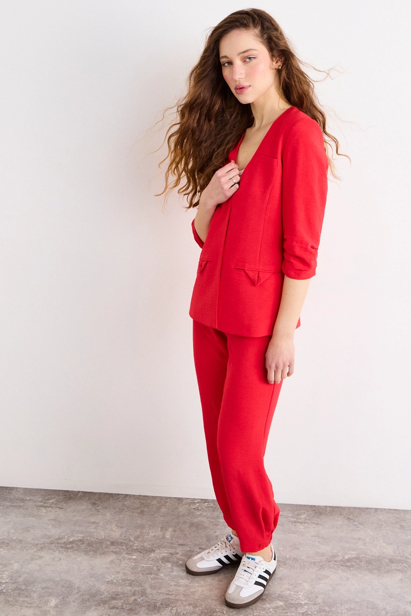 BLAZER ROJO MUJER IO - 4