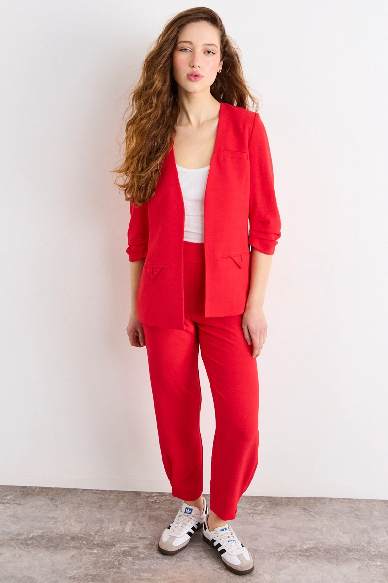 BLAZER ROJO MUJER IO - 5