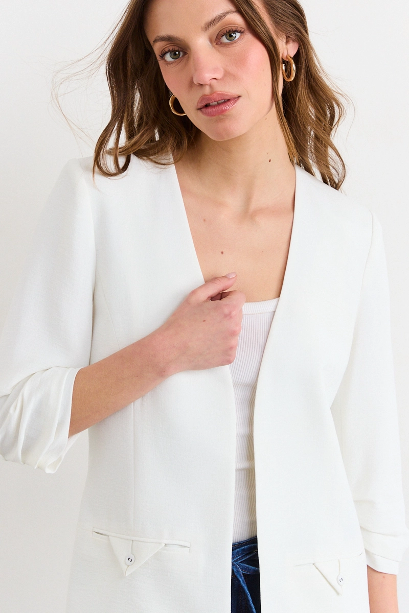 BLAZER CRUDO MUJER IO - 2