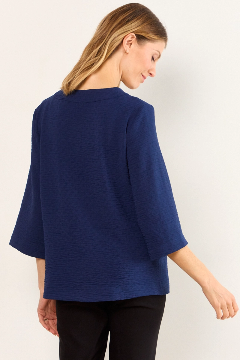 BLUSAS MANGA LARGA AZUL MUJER MA GRIFFE - 3