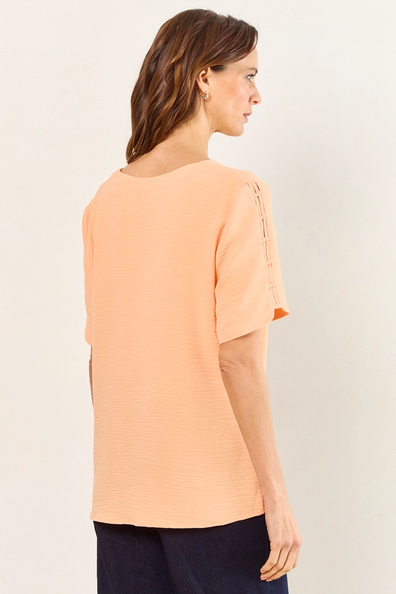 BLUSAS MANGA CORTA NARANJO MUJER MA GRIFFE - 3