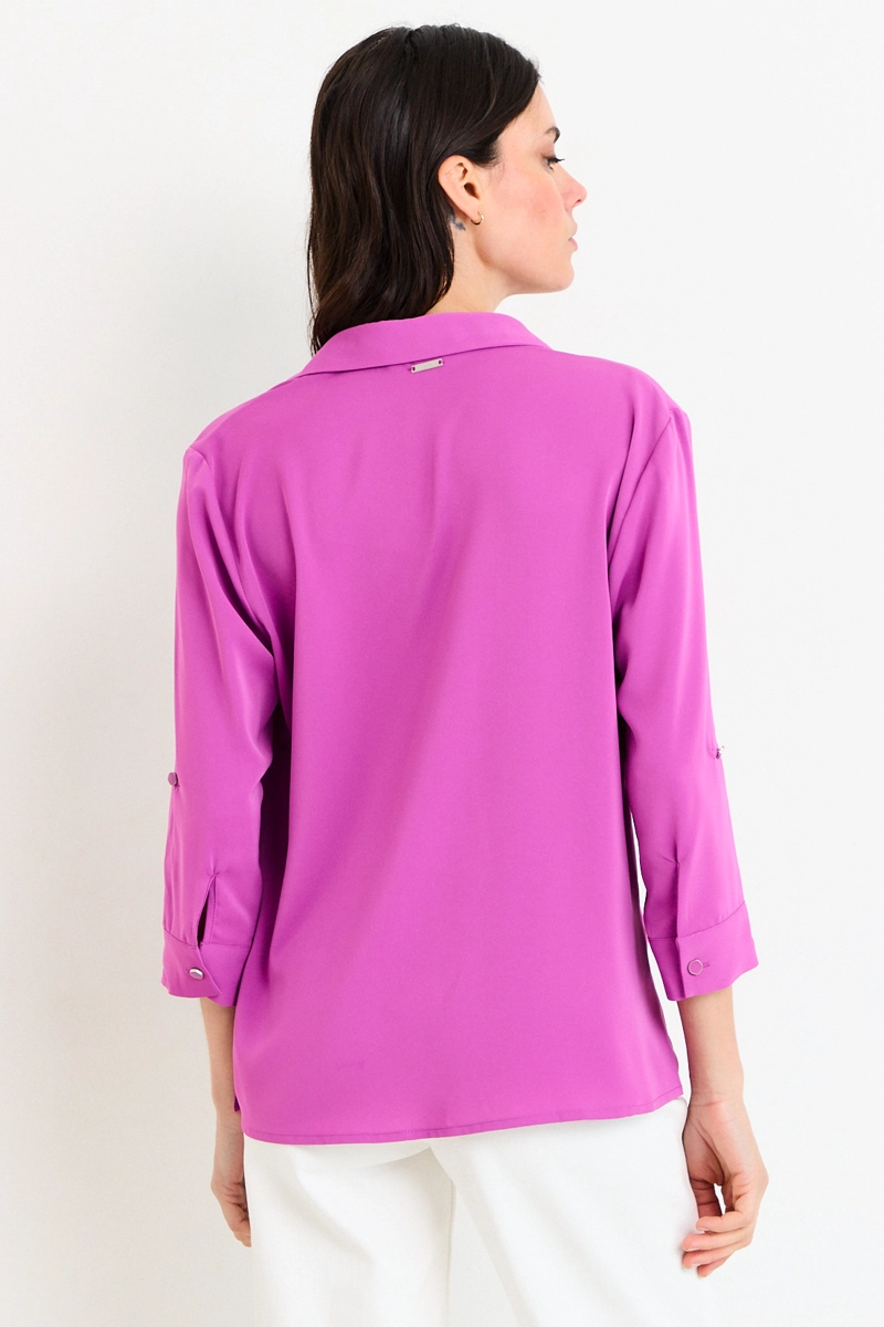 BLUSAS MANGA LARGA MORADO MUJER ASH - 3