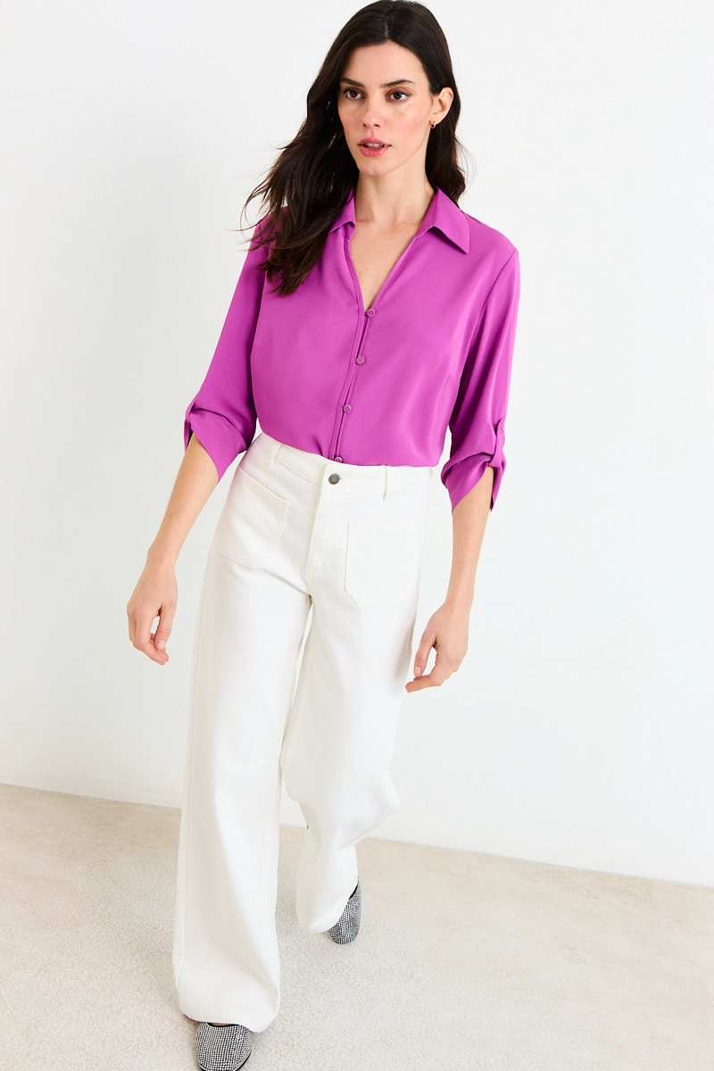BLUSAS MANGA LARGA MORADO MUJER ASH - 5