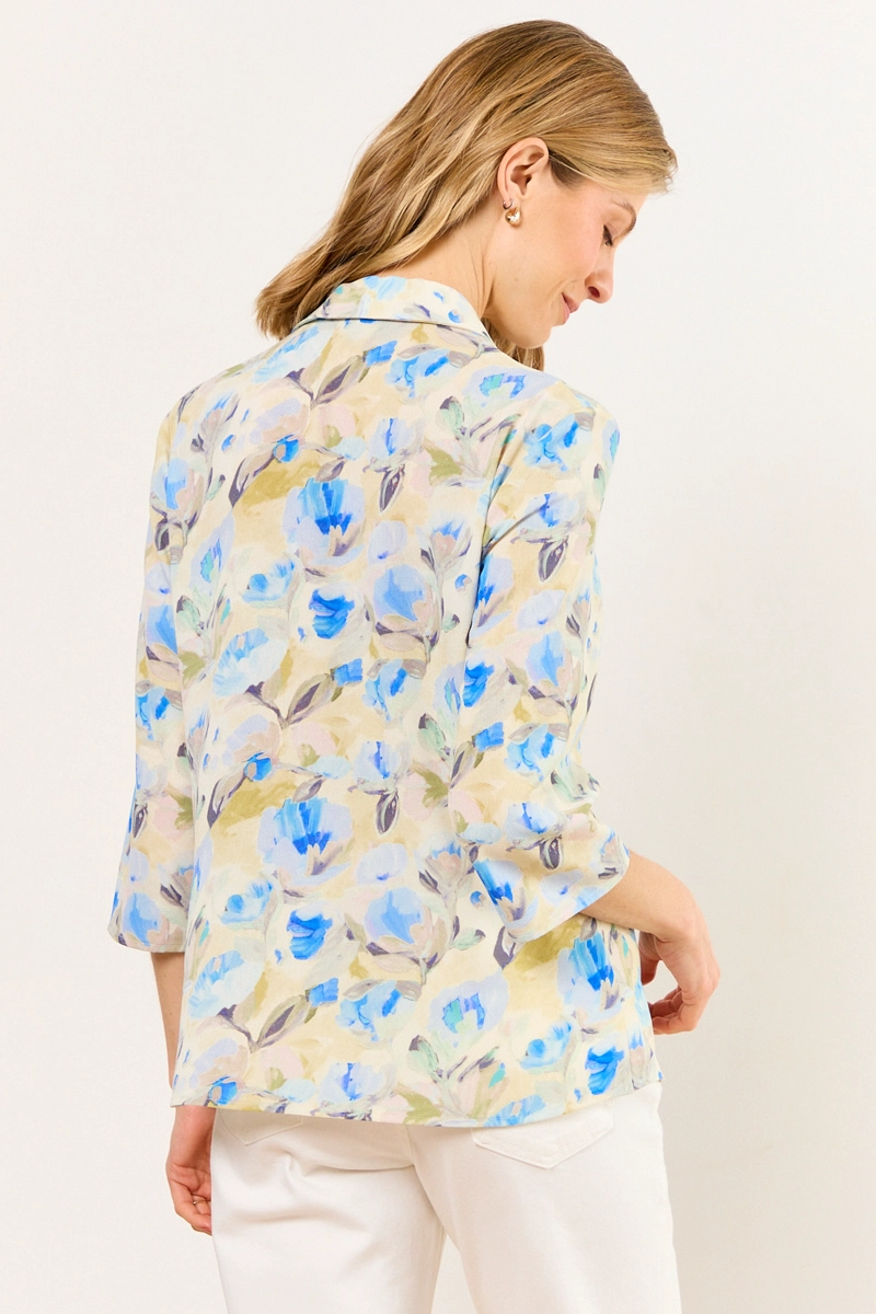BLUSAS MANGA LARGA AZUL MUJER MA GRIFFE - 3