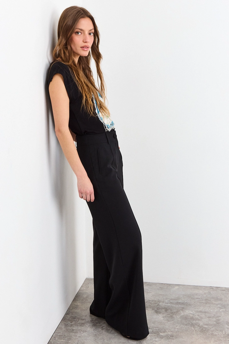 PANTALON NEGRO MUJER IO - 5