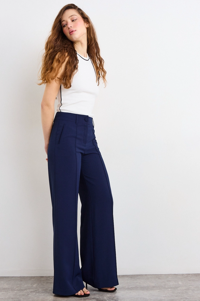 PANTALON AZUL MUJER IO - 5