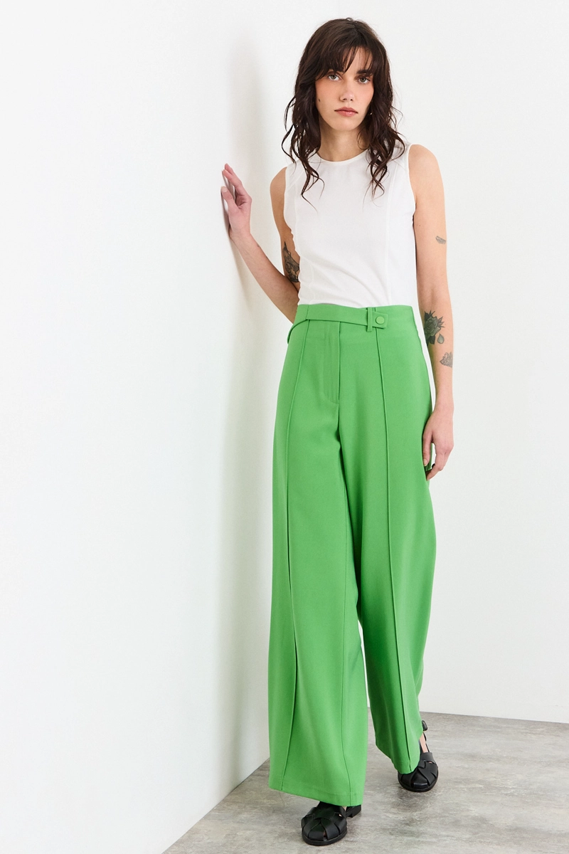 PANTALON VERDE MUJER IO - 1