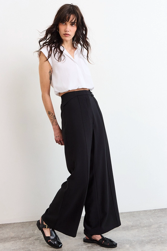 PANTALON NEGRO MUJER IO - 1