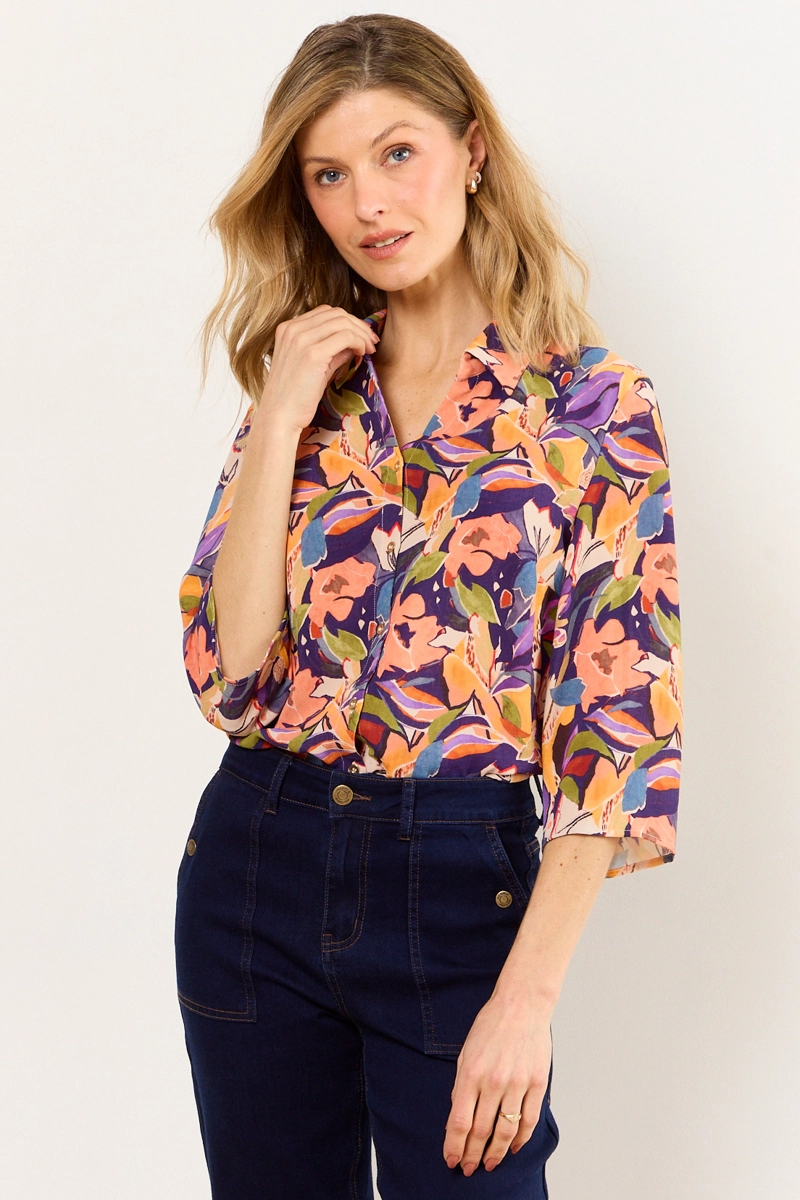 BLUSAS MANGA LARGA MORADO MUJER MA GRIFFE - 1