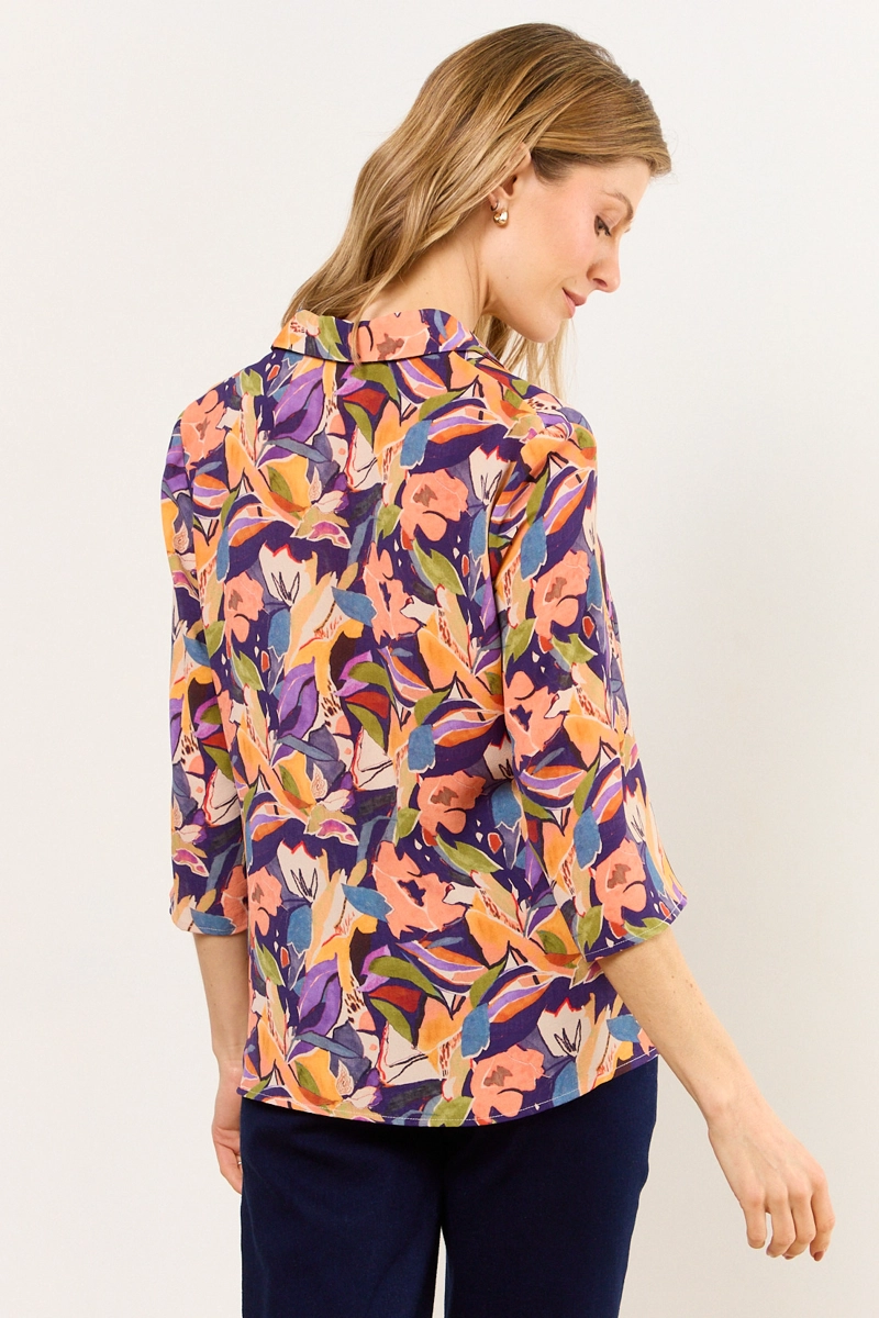 BLUSAS MANGA LARGA MORADO MUJER MA GRIFFE - 3