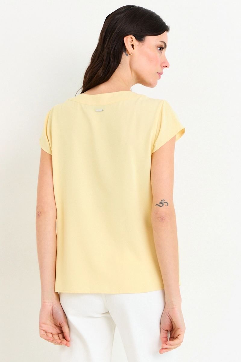 BLUSAS MANGA CORTA AMARILLO MUJER ASH - 3