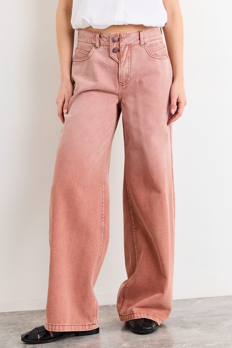 JEANS NARANJO MUJER IO - 2