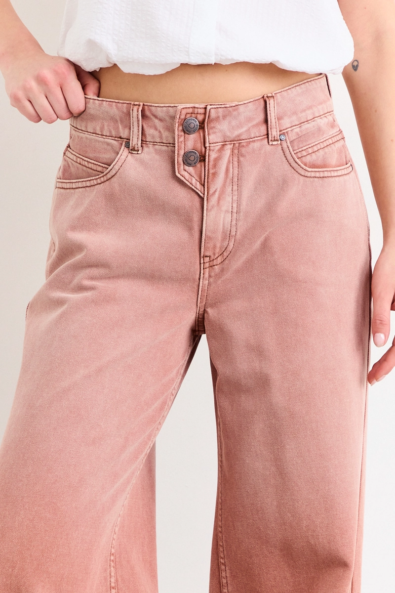 JEANS NARANJO MUJER IO - 3