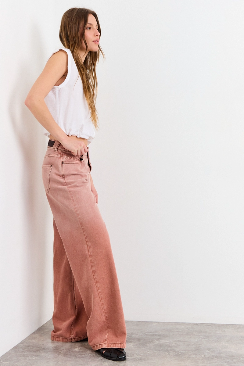 JEANS NARANJO MUJER IO - 5