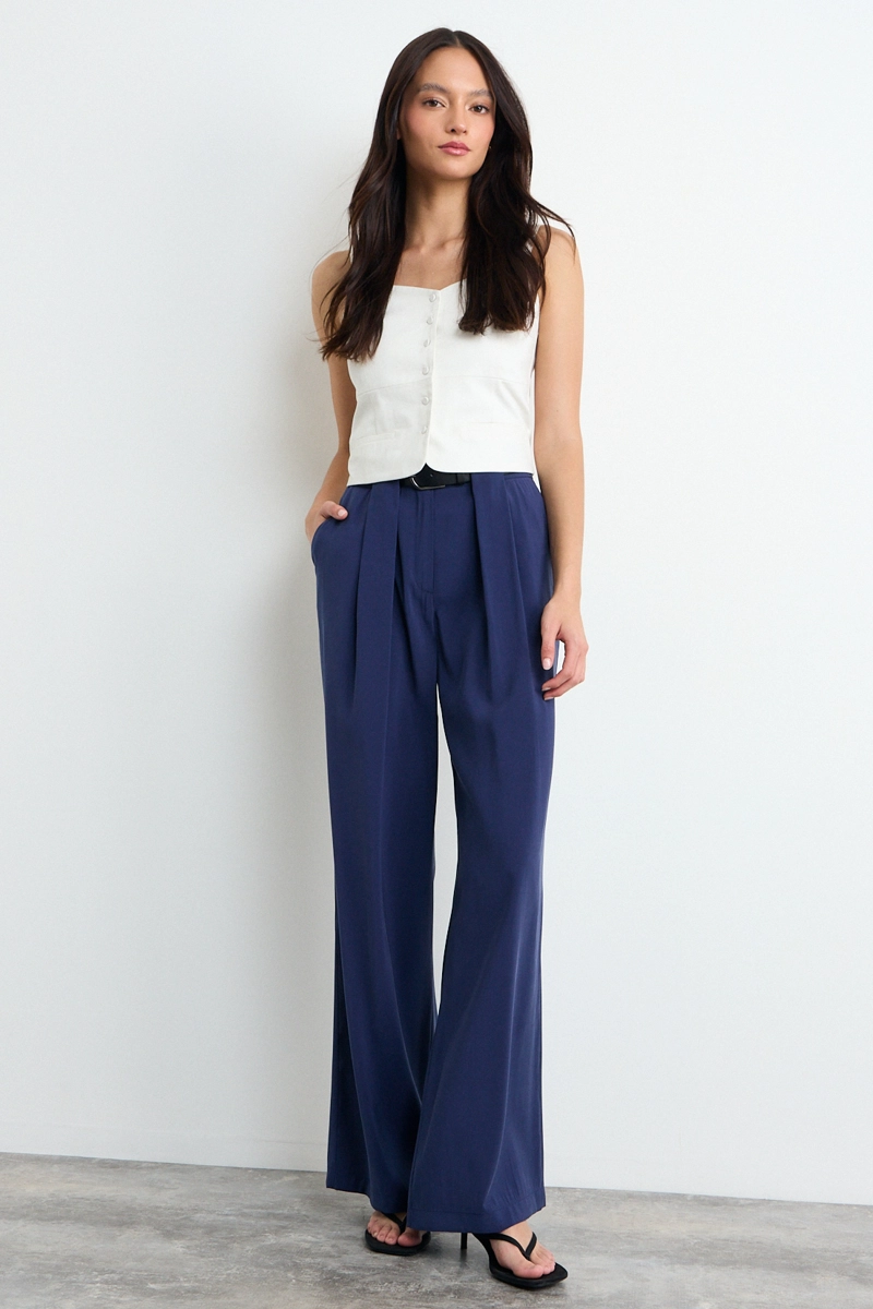 PANTALON AZUL MUJER IO - 1