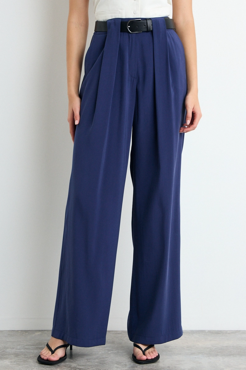 PANTALON AZUL MUJER IO - 2