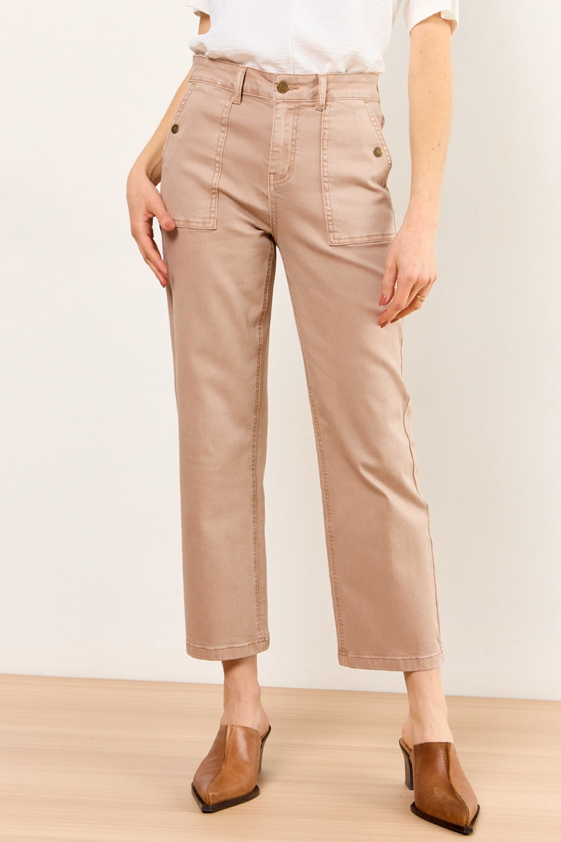 JEANS BEIGE MUJER MA GRIFFE - 2