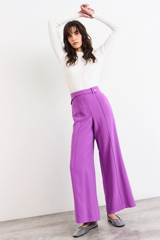 PANTALON MORADO MUJER IO - 1