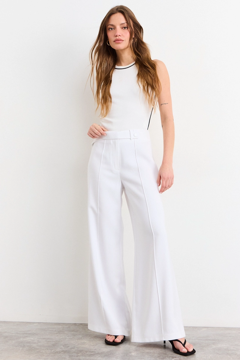 PANTALON BLANCO MUJER IO - 1