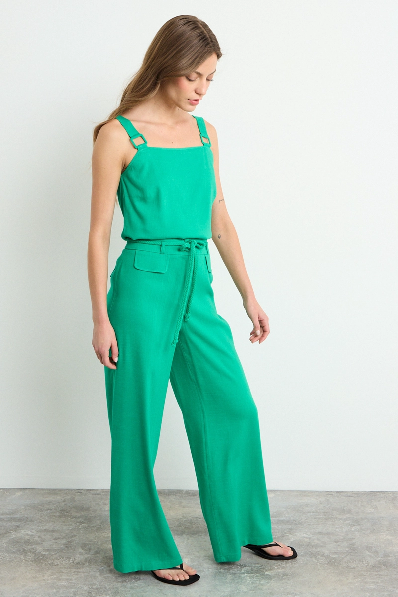 BLUSA LISA VERDE MUJER IO - 4