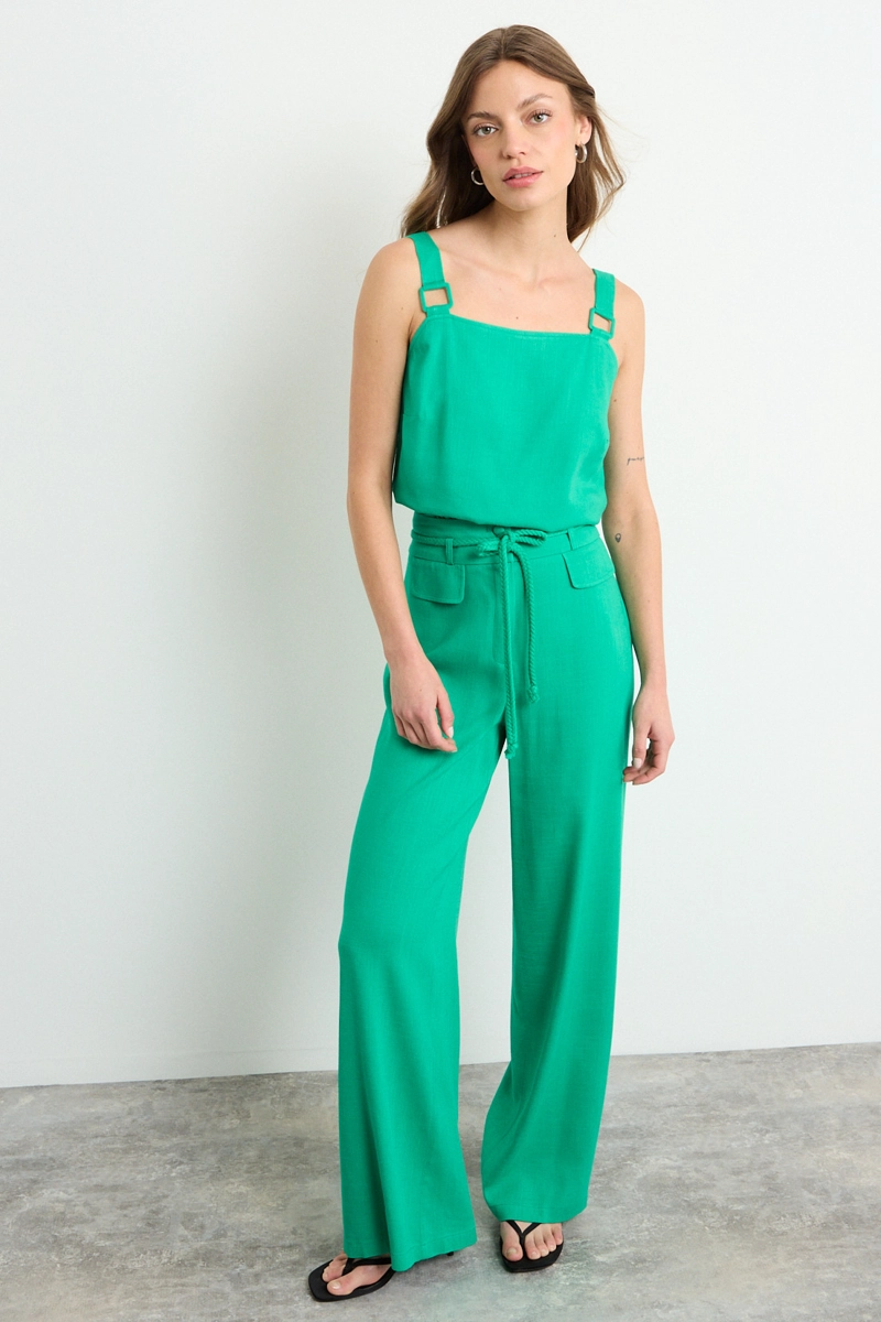 BLUSA LISA VERDE MUJER IO - 5