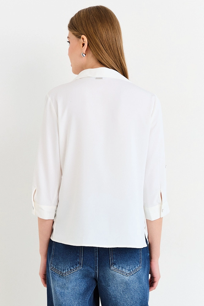 BLUSAS MANGA LARGA CRUDO MUJER ASH - 3