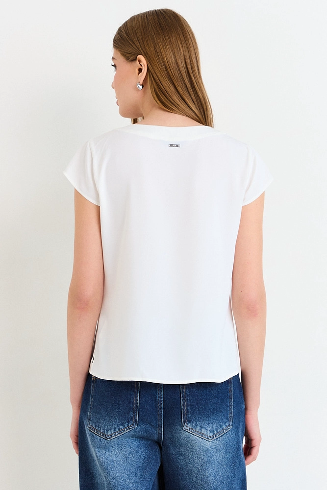 BLUSAS MANGA CORTA CRUDO MUJER ASH - 3