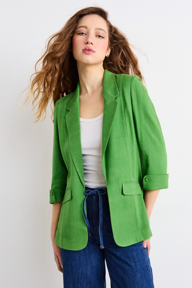 BLAZER VERDE MUJER IO - 2