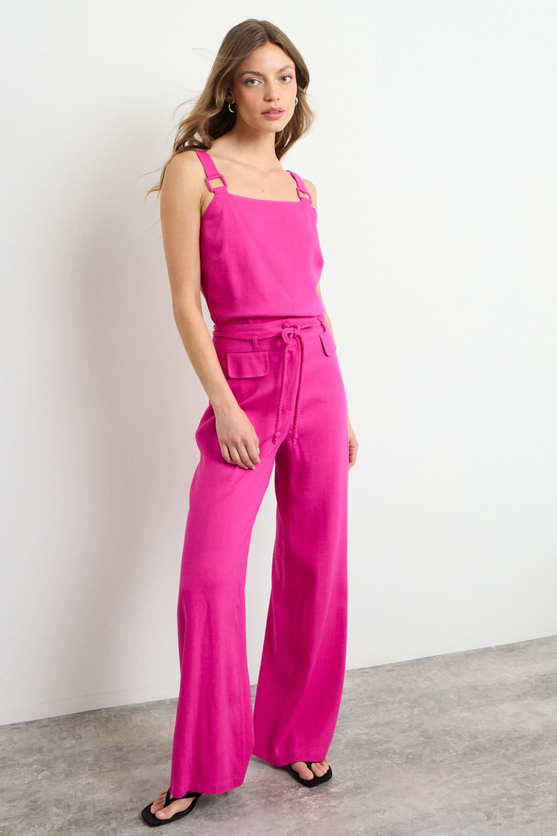 BLUSA LISA FUCSIA MUJER IO - 4