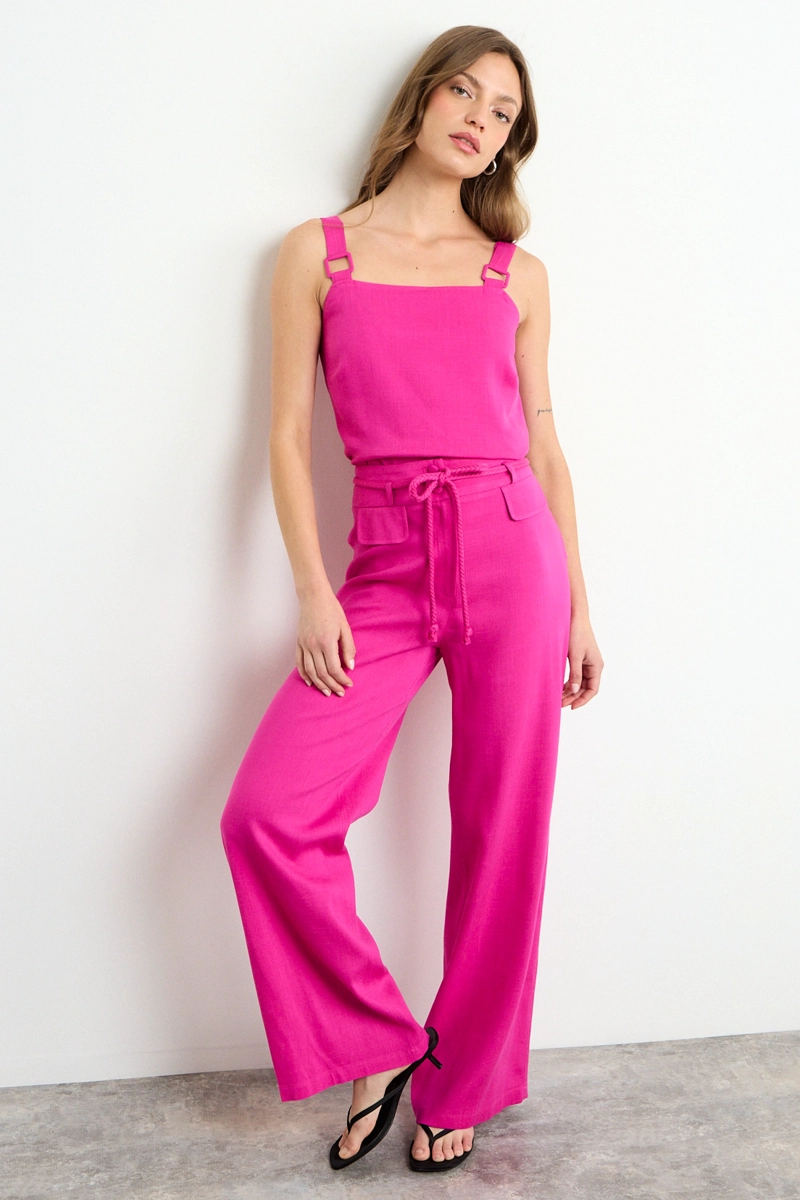 BLUSA LISA FUCSIA MUJER IO - 5