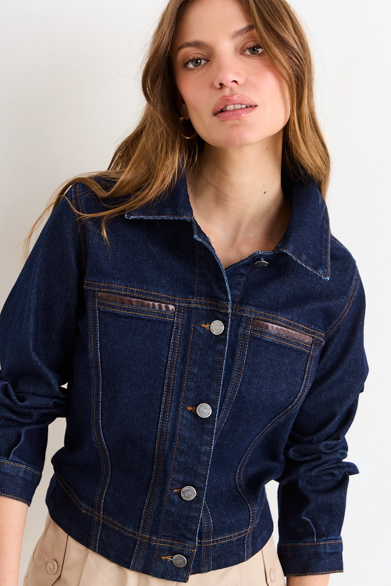 CHAQUETA AZUL MUJER IO - 1