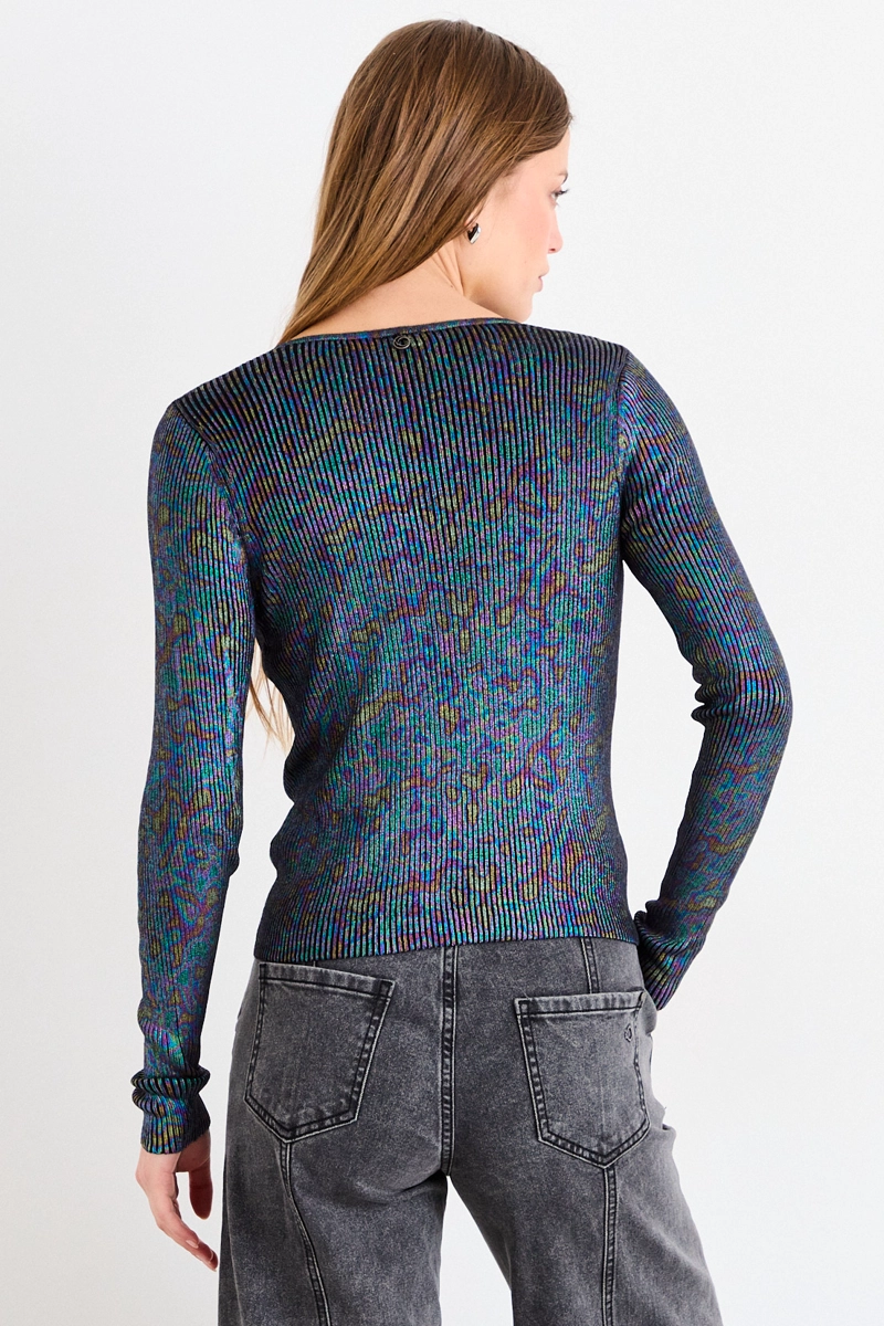 POLERA TEJIDA NEGRO MUJER IO - 3