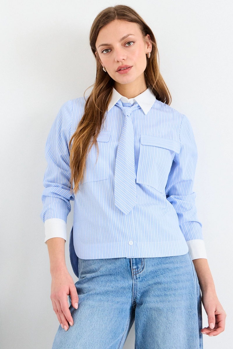 BLUSA FANTASIA AZUL MUJER IO - 1