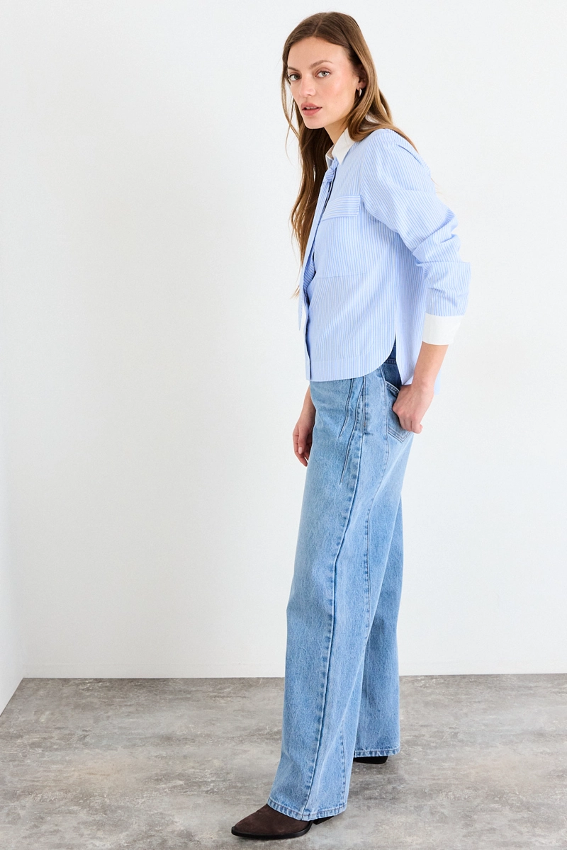 BLUSA FANTASIA AZUL MUJER IO - 4