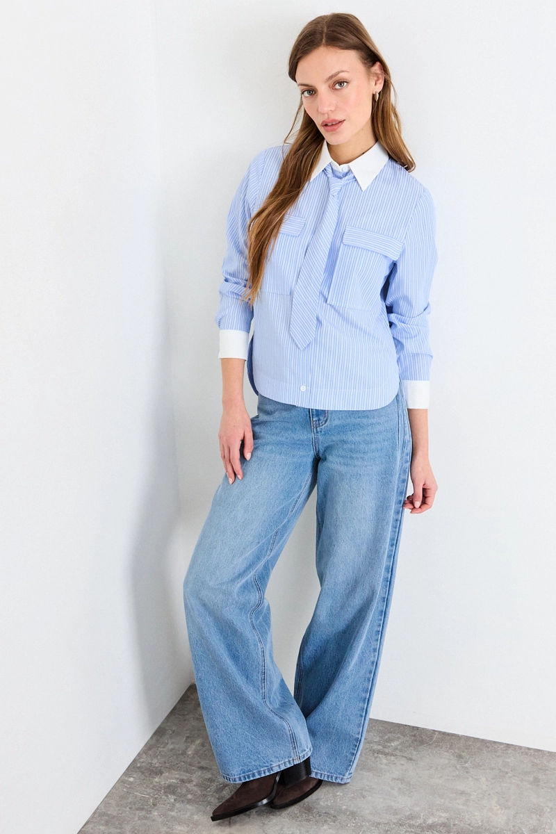 BLUSA FANTASIA AZUL MUJER IO - 5