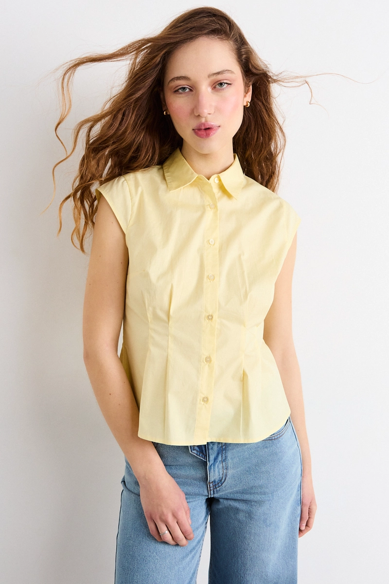 BLUSAS SIN MANGA AMARILLO MUJER IO - 1