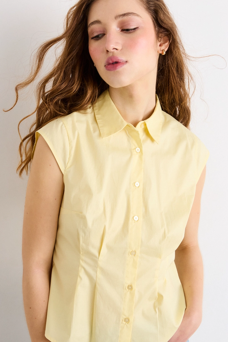 BLUSAS SIN MANGA AMARILLO MUJER IO - 2
