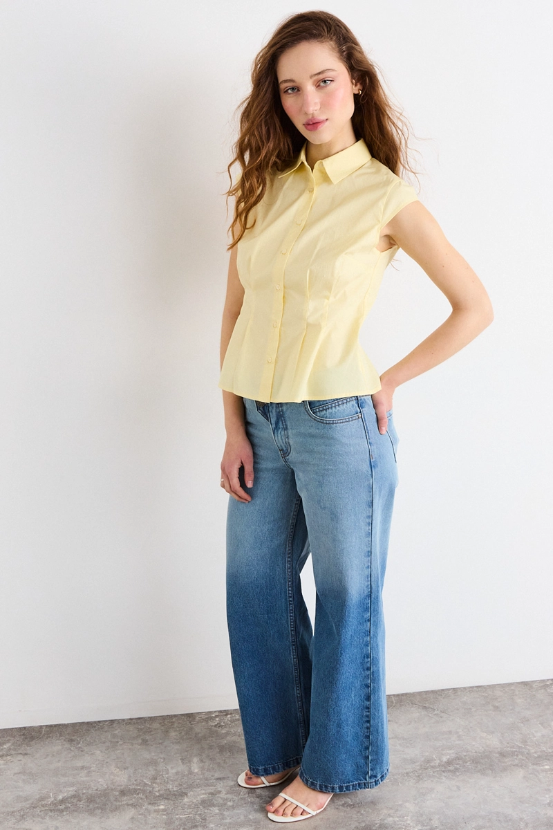 BLUSAS SIN MANGA AMARILLO MUJER IO - 4