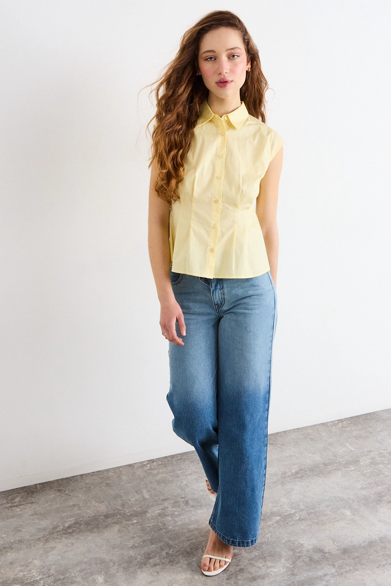 BLUSAS SIN MANGA AMARILLO MUJER IO - 5
