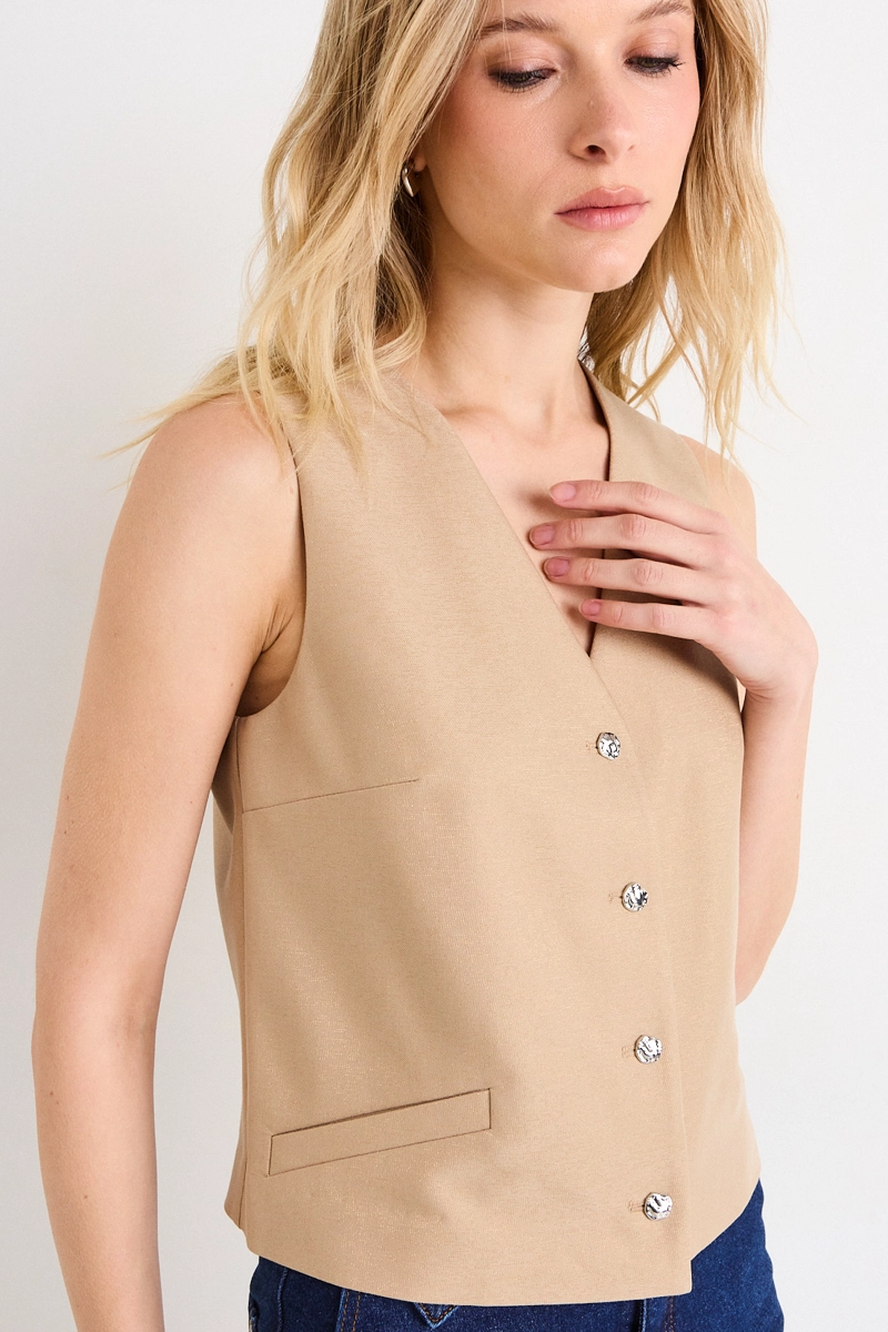 GILET AVELLANA MUJER ASH - 2